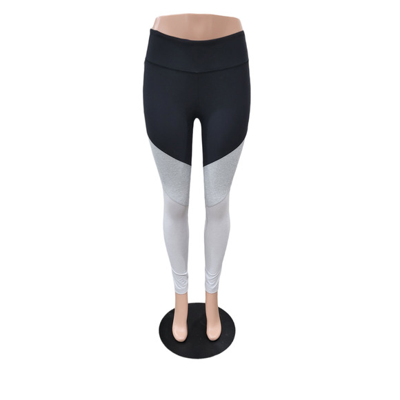 NWT Outdoor Voices Spring 7/8‎ Colorblock Leggings - Black/White/Grey - Size M - Picture 1 of 16